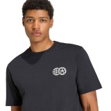 Ανδρική Κοντομάνικη Μπλούζα Μαύρη - adidas Sportswear House Of Tiro Nations Graphic Εικόνα 1