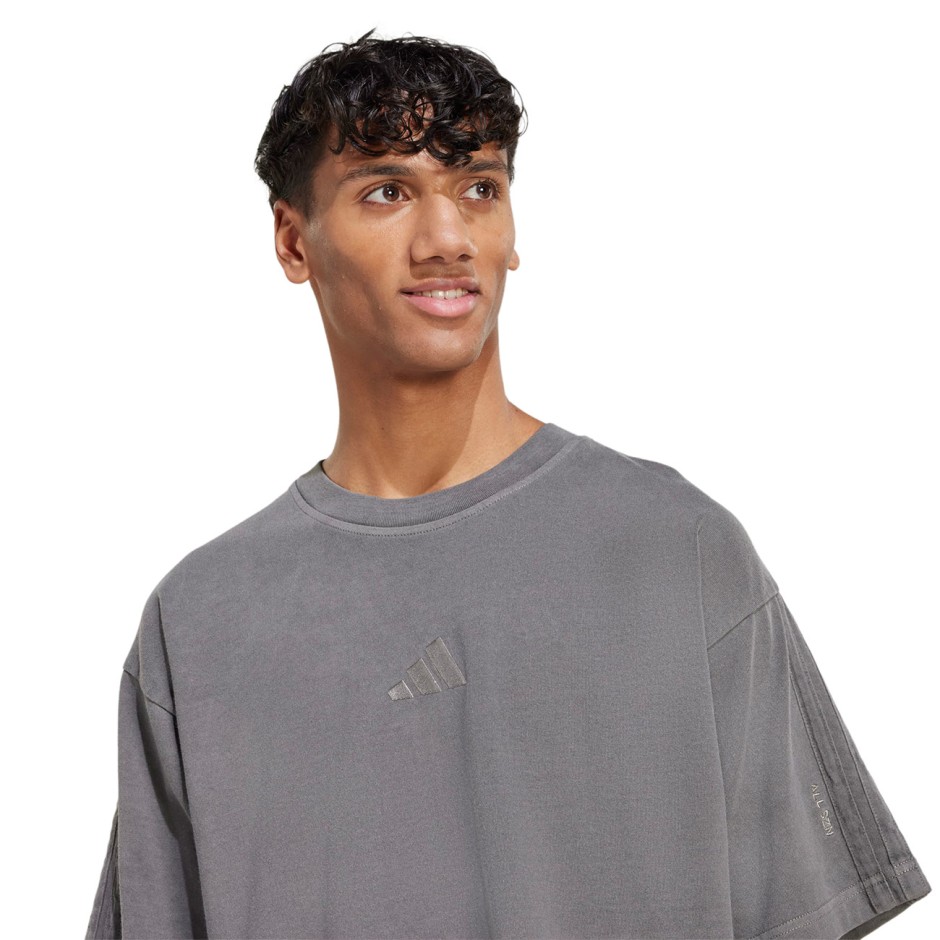 Men's T-Shirt Coal - adidas Sportswear ALL SZN Washed