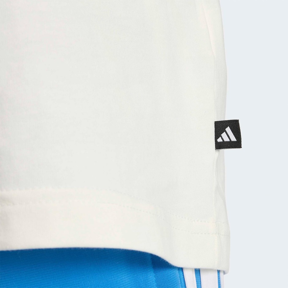 Ανδρική Κοντομάνικη Μπλούζα Εκρού - adidas Sportswear Slides Relax