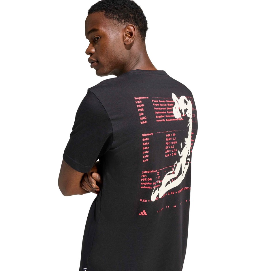 Men's T-Shirt Black - adidas Sportswear Anx Hoop Graphic
