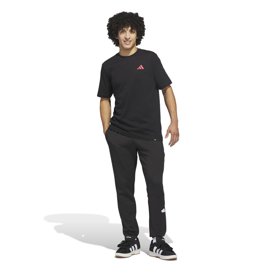 Ανδρική Κοντομάνικη Μπλούζα Μαύρη - adidas Sportswear Everyday Getaway