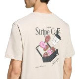 Men's T-Shirt Beige - adidas Sportswear Coffee Cafe Donut Box Image 2