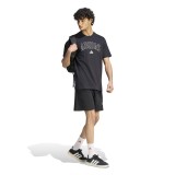 Men's T-Shirt Black - adidas Sportswear Collegiate Lineage Graphic Image 3