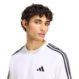 Ανδρική Κοντομάνικη Μπλούζα Λευκή - adidas Sportswear Essentials 3-Stripes Εικόνα 1