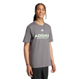 Ανδρική Κοντομάνικη Μπλούζα Γκρι - adidas Sportswear House Of Tiro Linear Εικόνα 1