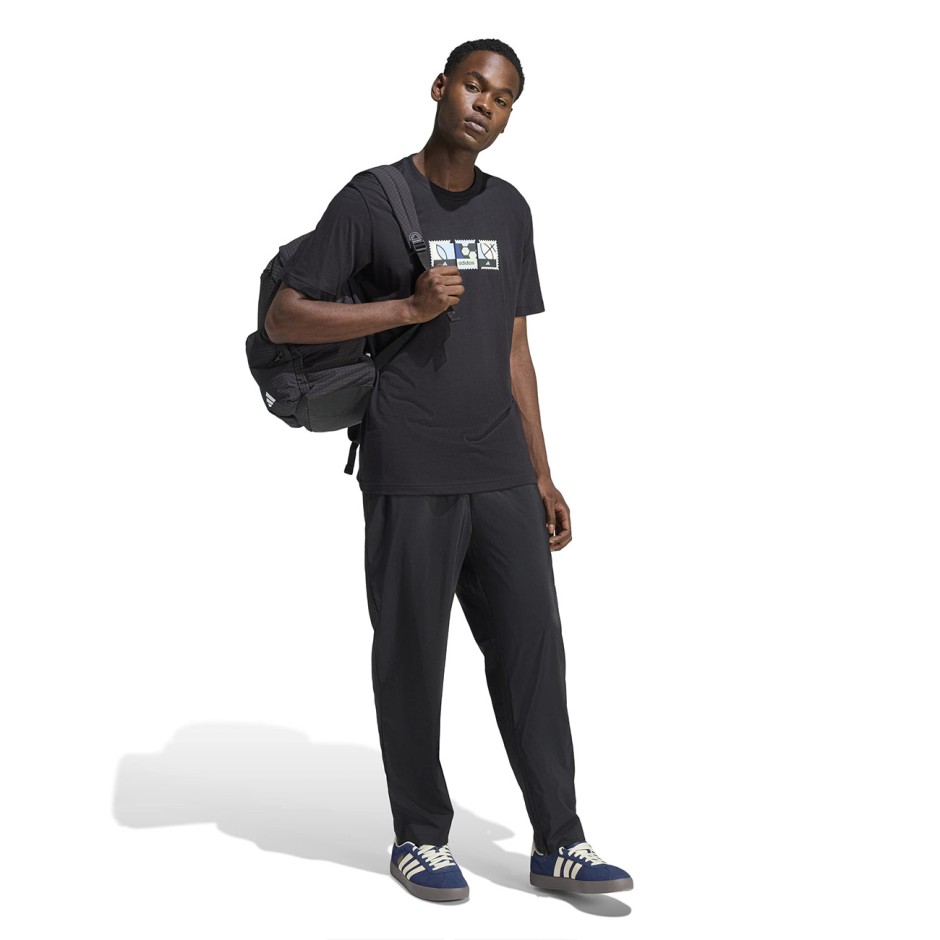Men's T-Shirt Black - adidas Sportswear Memories Of Sport Stamps Graphic