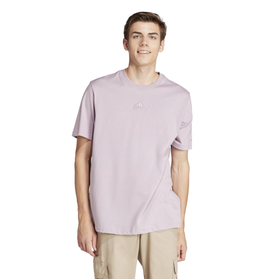 adidas Sportswear All SZN Μωβ - Ανδρική Κοντομάνικη Μπλούζα