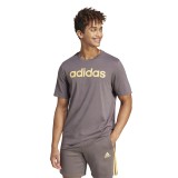 adidas Sportswear Essentials Linear Logo Ανθρακί - Ανδρική Κοντομάνικη Μπλούζα Εικόνα 