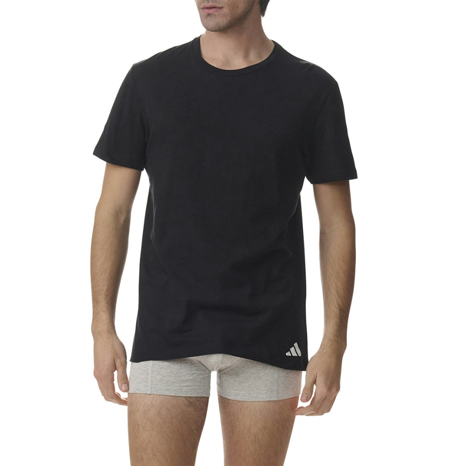 adidas ACTIVE CORE COTTON SHIRTS CREW NECK T-SHIRT 3PK 4AM011-000 Black