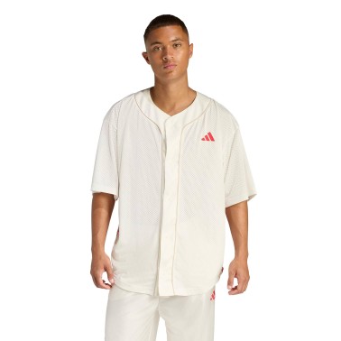 Men's T-Shirt Ecru - adidas Sportswear Stadium Mesh Baseball