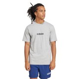 Ανδρική Κοντομάνικη Μπλούζα Γκρι - adidas Sportswear Essentials Linear Single Jersey Εικόνα 