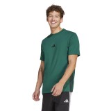 Ανδρική Κοντομάνικη Μπλούζα Κυπαρισσί - adidas Sportswear Essentials 3-Stripes Single Jersey Εικόνα 