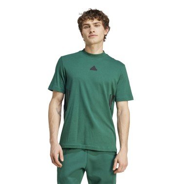 Ανδρική Κοντομάνικη Μπλούζα Κυπαρισσί - adidas Sportswear Future Icons 3-Stripes