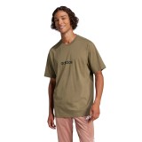 Ανδρική Κοντομάνικη Μπλούζα Λαδί - adidas Sportswear Essentials Linear Single Jersey Εικόνα 