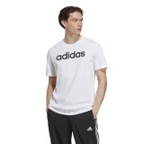 Ανδρική Κοντομάνικη Μπλούζα Λευκή adidas Sportswear Essentials Linear Logo  Εικόνα 