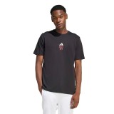 Men's T-Shirt Black - adidas Sportswear Anx Hoop Graphic Image 