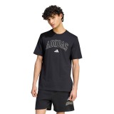 Men's T-Shirt Black - adidas Sportswear Collegiate Lineage Graphic Image 