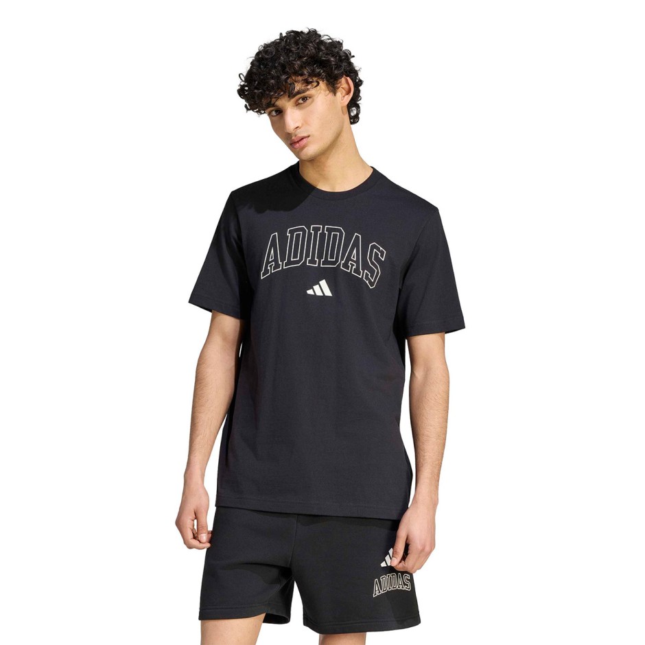 Men's T-Shirt Black - adidas Sportswear Collegiate Lineage Graphic