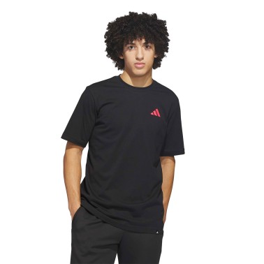 Ανδρική Κοντομάνικη Μπλούζα Μαύρη - adidas Sportswear Everyday Getaway