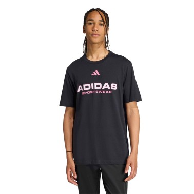 Men's T-Shirt Black - adidas Sportswear House Of Tiro Linear Graphic