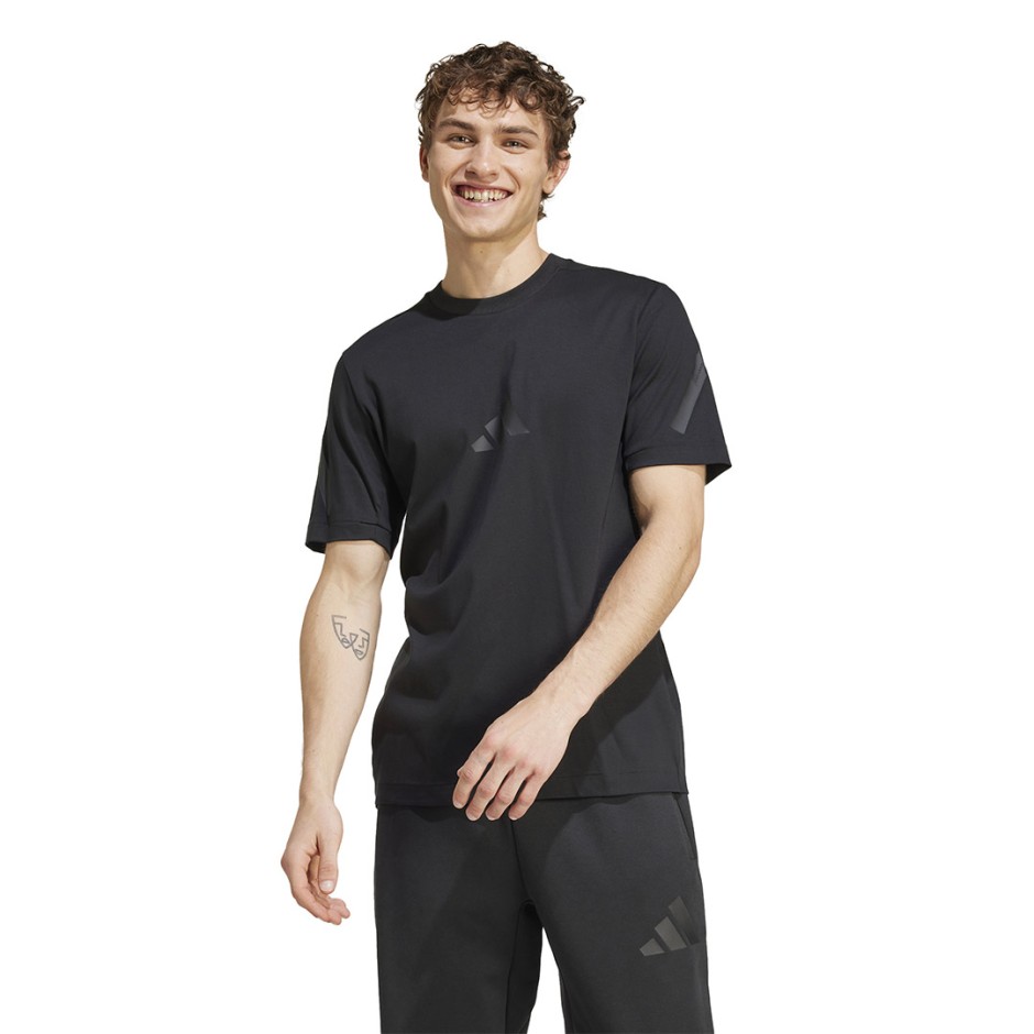Ανδρική Κοντομάνικη Μπλούζα Μαύρη - adidas Sportswear Z.N.E. 