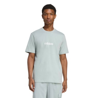 Ανδρική Κοντομάνικη Μπλούζα Βεραμάν - adidas Sportswear Essentials Linear Single Jersey