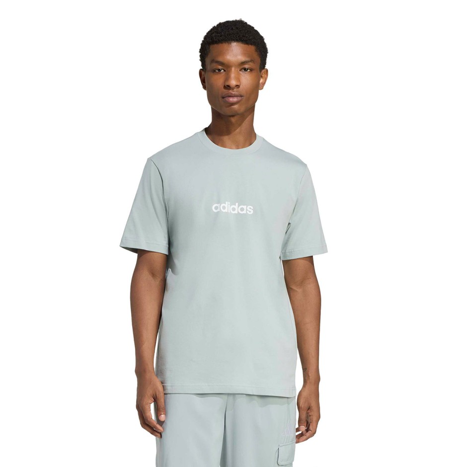 Ανδρική Κοντομάνικη Μπλούζα Βεραμάν - adidas Sportswear Essentials Linear Single Jersey