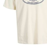 JACK & JONES JORYORK FRONT TEE SS CREW NECK 12283800-ANTIQUE WHITE Ecru Image 1