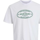 JACK & JONES JORYORK FRONT TEE SS CREW NECK 12283800-BRIGHT WHITE White Image 0