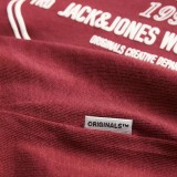 JACK & JONES JORYORK FRONT TEE SS CREW NECK 12283800-TIBETAN RED Βordeaux Image 1