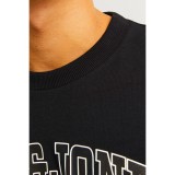 JACK & JONES JJECALEB VARSITY TEE SS 12257579-4517369 Black Image 1