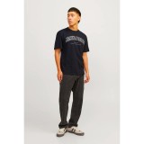JACK & JONES JJECALEB VARSITY TEE SS 12257579-4517369 Black Image 4