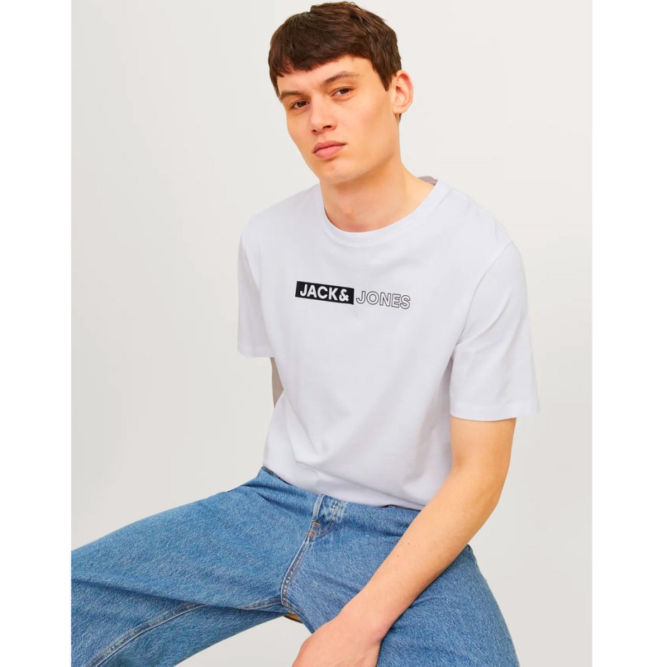 JACK & JONES JJECORP LOGO TEE PLAY SS 12233999-4512864 White