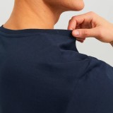Ανδρική Κοντομάνικη Μπλούζα Μπλε - Jack & Jones Logo Εικόνα 2