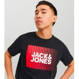 JACK & JONES JJECORP LOGO TEE PLAY SS 12233999-4206247 Black Image 0