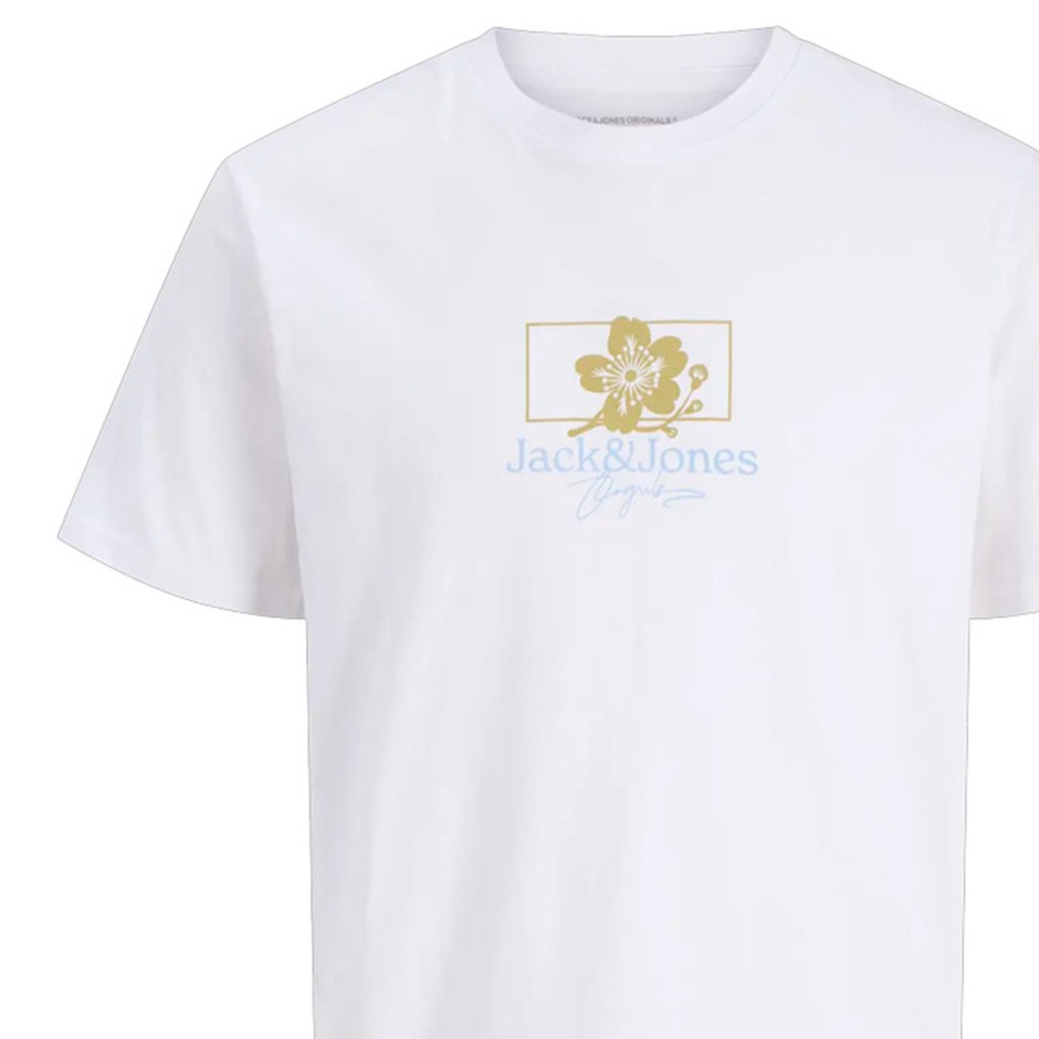 JACK & JONES JORAZUR TEE SS CREW NECK 12286056-4866351 White