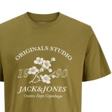 Ανδρική Κοντομάνικη Μπλούζα Λαδί - Jack & Jones Jorjuka  Εικόνα 0