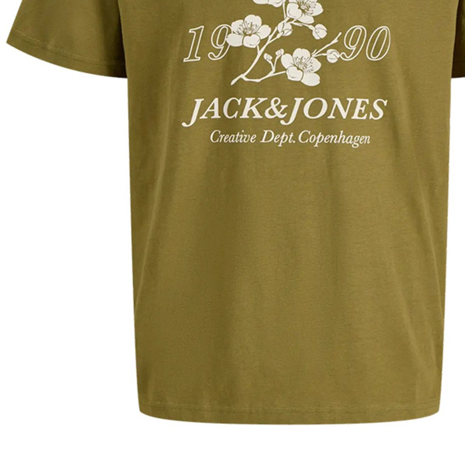 Ανδρική Κοντομάνικη Μπλούζα Λαδί - Jack & Jones Jorjuka 