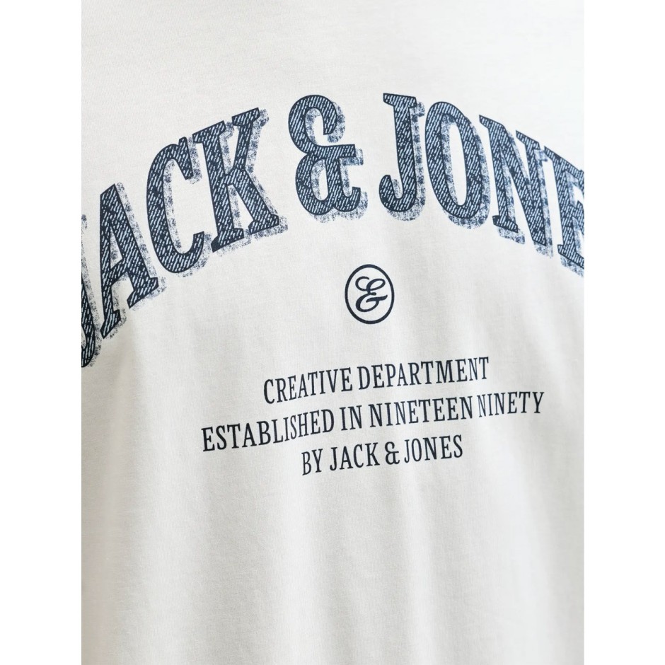 Ανδρική Κοντομάνικη Μπλούζα Εκρού - Jack & Jones JJedenver Graphic