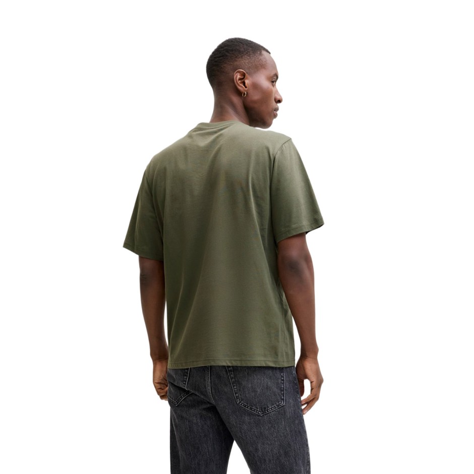 Ανδρική Κοντομάνικη Μπλούζα Λαδί - Jack & Jones JJedenver Graphic