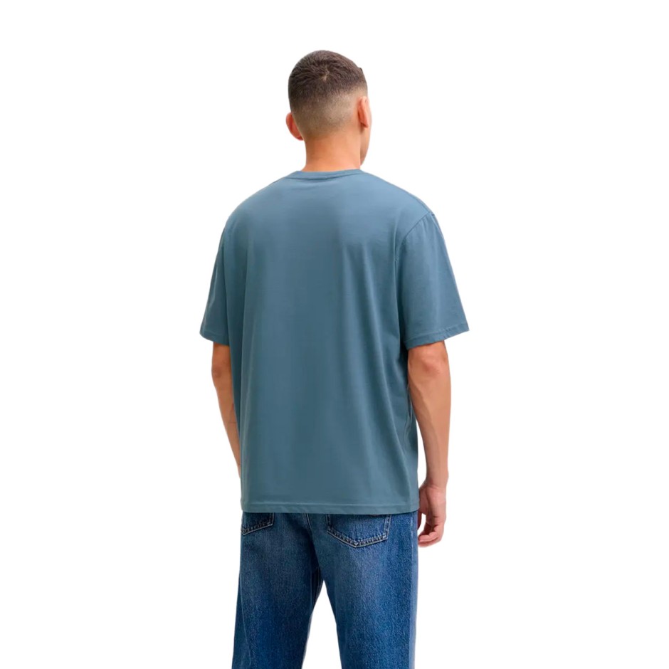 Ανδρική Κοντομάνικη Μπλούζα Μπλε - Jack & Jones JJedenver Graphic
