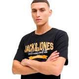 Ανδρική Κοντομάνικη Μπλούζα Μαύρη - Jack & Jones JJelogo Εικόνα 0