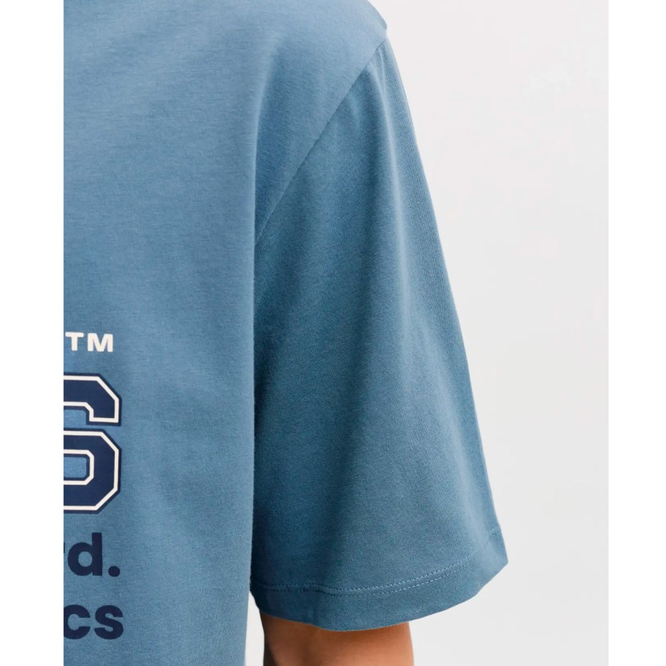 Ανδρική Κοντομάνικη Μπλούζα Μπλε - Jack & Jones JJelogo