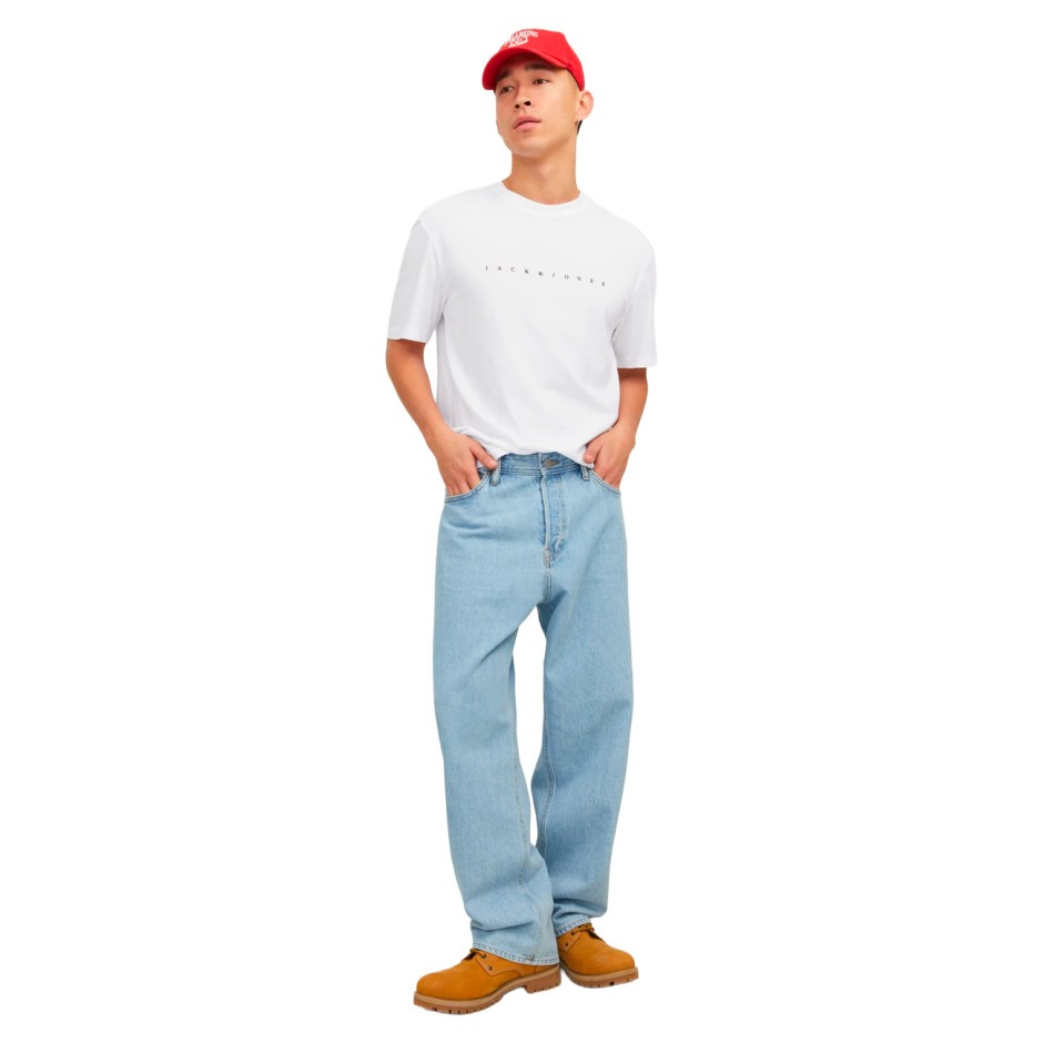 Ανδρική Κοντομάνικη Μπλούζα Λευκή - Jack & Jones JJestar