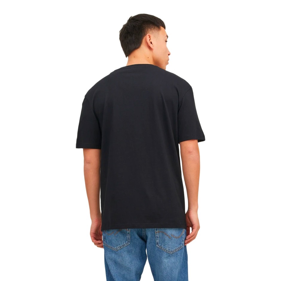 Ανδρική Κοντομάνικη Μπλούζα Μαύρη - Jack & Jones JJestar