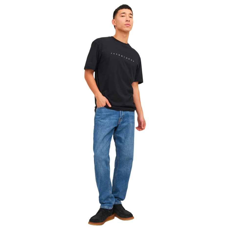 Ανδρική Κοντομάνικη Μπλούζα Μαύρη - Jack & Jones JJestar