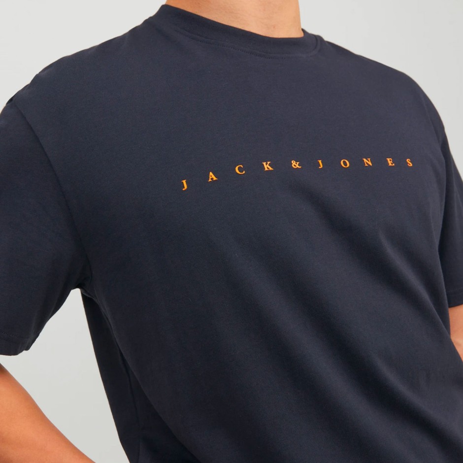 Ανδρική Κοντομάνικη Μπλούζα Μπλε - Jack & Jones JJestar