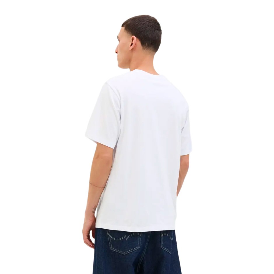 JACK & JONES JJHAYATO TEE SS CREW NECK BTS LN 12278508-4777665 White