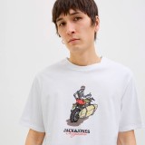 JACK & JONES JORSKULL COAST TEE SS CREW NECK 12276247-4743789 White Image 1