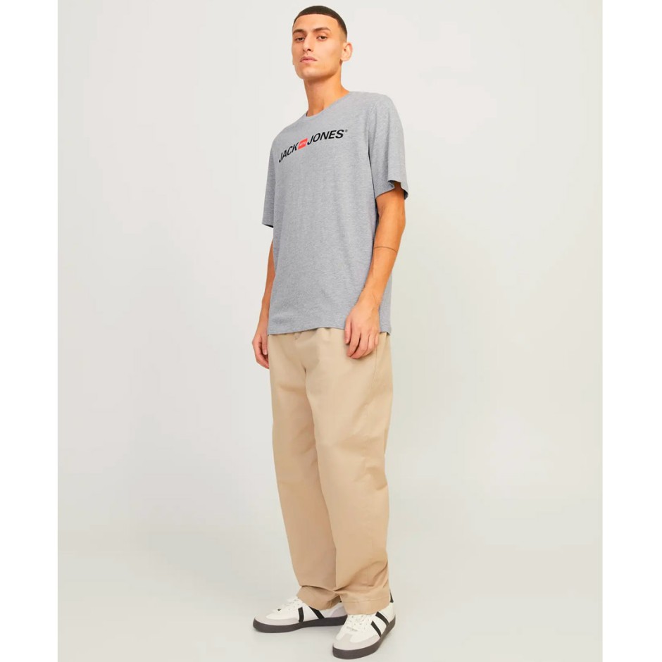 JACK & JONES JJECORP OLD LOGO TEE SS O-NECK  NOOS 12137126-2777791 Grey